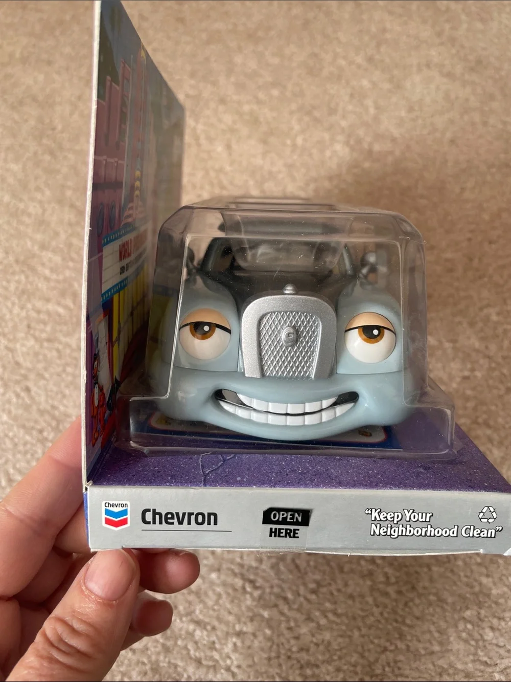 Chevron Leo Limo Kids Toy Car - Silver/Gray Edition